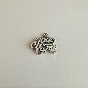 James Avery Silver 'You & Me' Bracelet Charm